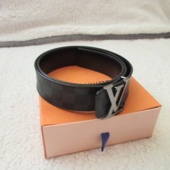 Louis Vuitton 2020 Damier Graphite Pattern Belt Kit Size: M - Picture 3 of 12